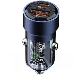 شارژر فندکی دو پورت رسی مدل RCC-N15 ا Recci Journey Car Charger PD 75W RCC-N15